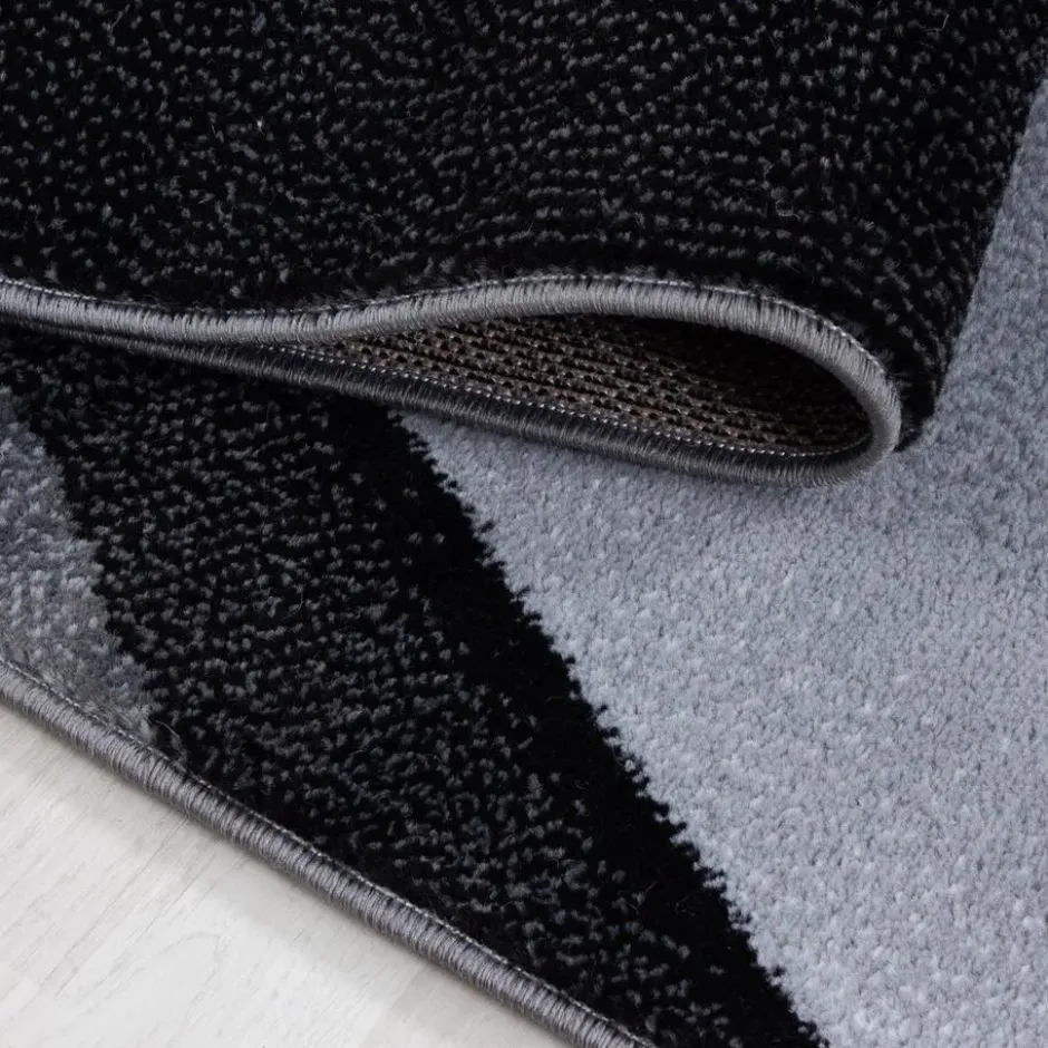 Plus Vloerkleed Laagpolig Grijs / Zwart - 160x230 CM