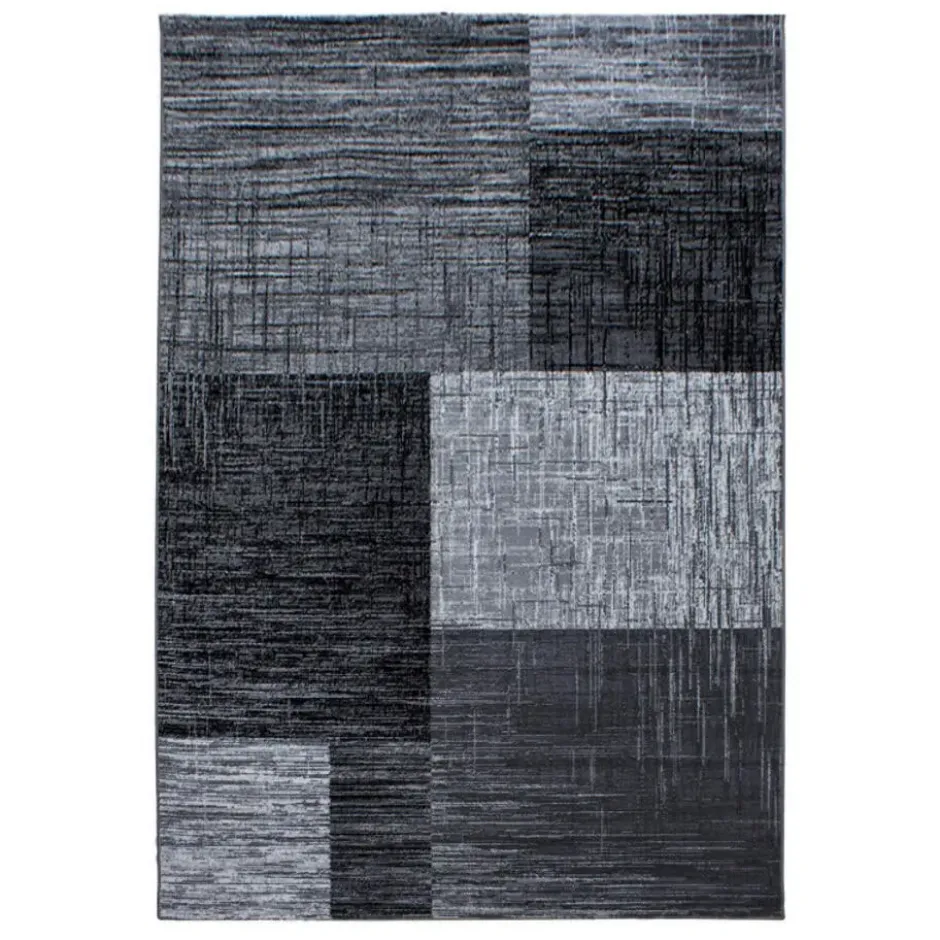 Plus Vloerkleed Laagpolig Grijs / Zwart - 240x340 CM