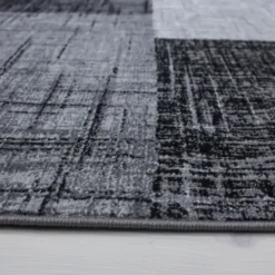 Plus Vloerkleed Laagpolig Grijs / Zwart - 240x340 CM