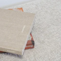 Poef Beige Stof - Zithoogte 38cm - 100x50x38cm - Sarah