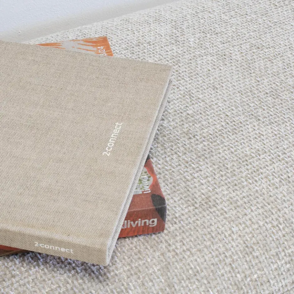 Poef Beige Stof - Zithoogte 38cm - 100x50x38cm - Sarah
