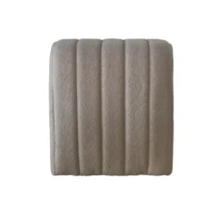 Poef Bouclé Taupe - Zithoogte 45 cm - Japandi Stijl