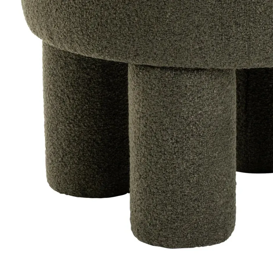 Poef Demi - Bouclé Groen