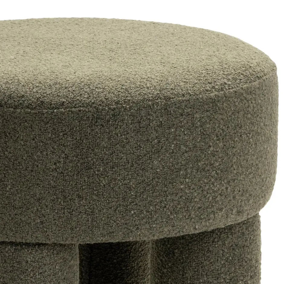Poef Demi - Bouclé Groen