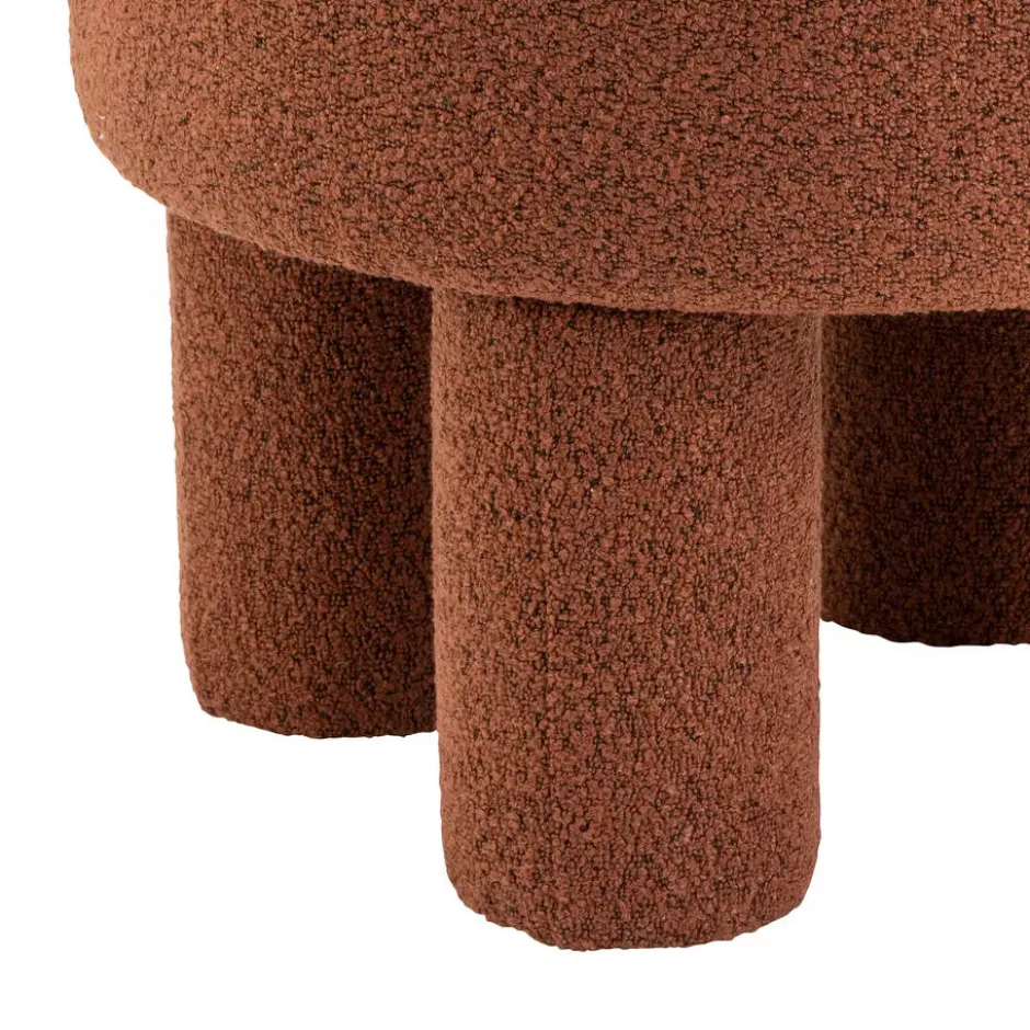 Poef Demi - Bouclé Roest