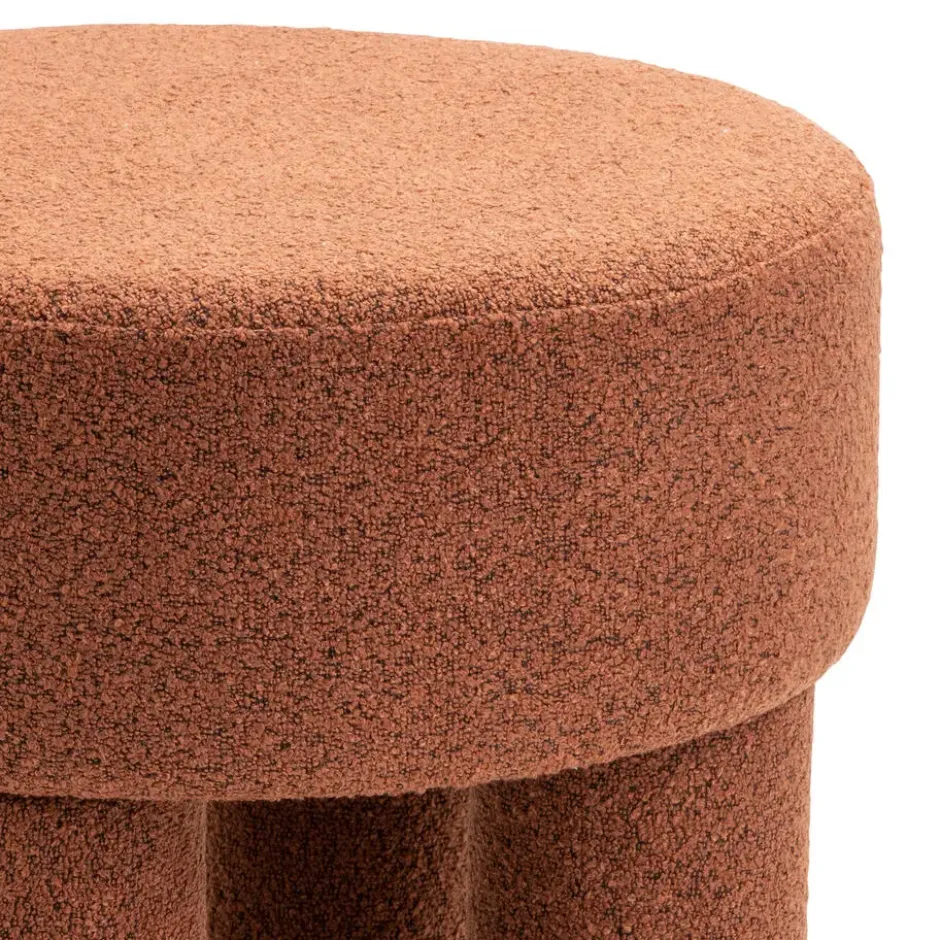 Poef Demi - Bouclé Roest