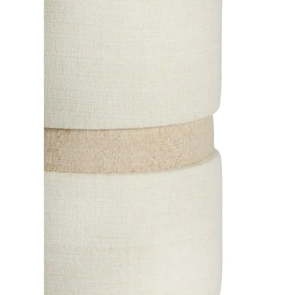 Poef Novira - Beige - Ø35x46cm