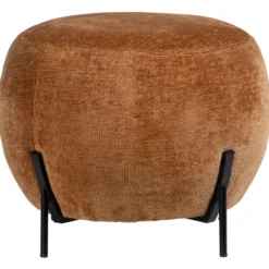 Poef Rosaly - bruin - Ø45x35 cm