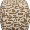 Poef Selena - beige - 38xØ41 cm
