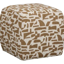 Poef Selena - beige - 38xØ41 cm