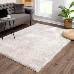 Porto Fluffy Vloerkleed Hoogpolig Grijs - 160x230 CM