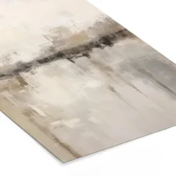 Poster met lijst 40x60 cm Moderne kunst - Abstract - Beige
