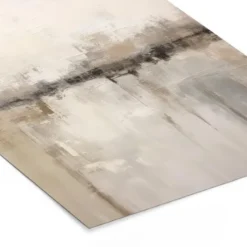 Poster met lijst 30x40 cm Moderne kunst - Abstract - Beige