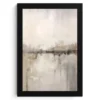 Poster met lijst 20x30 cm Moderne kunst - Abstract - Beige
