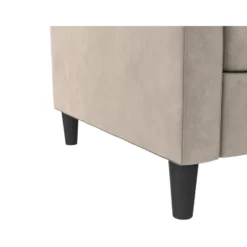 Presley - 3-zits slaapbank in taupe fluweel
