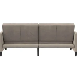 Presley - 3-zits slaapbank in taupe fluweel
