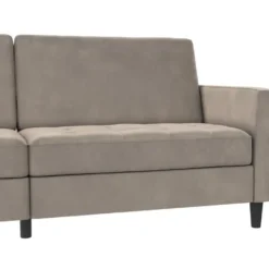 Presley - 3-zits slaapbank in taupe fluweel