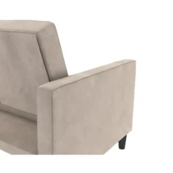 Presley - 3-zits slaapbank in taupe fluweel