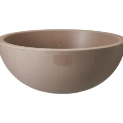 Pro Garden plantenpot schaal - kunststof - beige - D40 x H16 cm