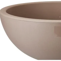Pro Garden plantenpot schaal - kunststof - beige - D40 x H16 cm