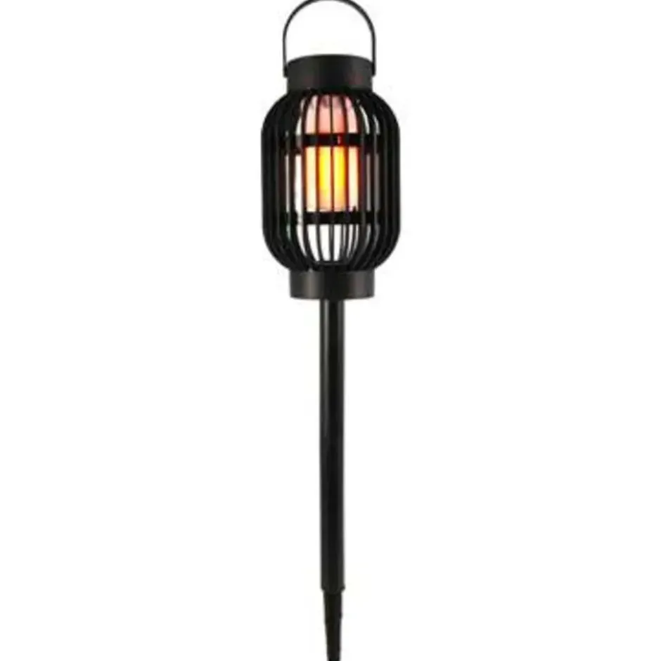 Pro Garden Prikspotje - 3 in 1 - vlameffect - solar - 23 cm