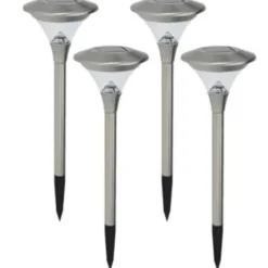 Pro Garden Prikspotje - solar tuinverlichting - RVS - 47 cm