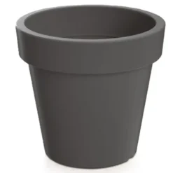 Prosperplast Bloempot - D50 x H42 cm - donkergrijs - kunststof
