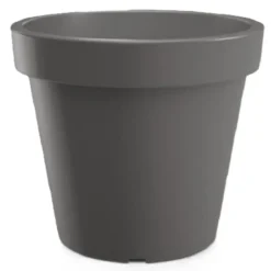 Prosperplast Bloempot - D50 x H42 cm - donkergrijs - kunststof