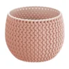 Prosperplast Bloempot Splofy - roze - kunststof - 18 cm