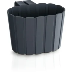 Prosperplast Muur plantenpot hangend - 29 x 21 x 13 cm - grijs
