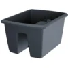 Prosperplast Plantenbak - balkon - antraciet - kunststof - 40 cm