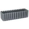 Prosperplast Plantenbak - kunststof - grijs - 58 x 18 x 16 cm
