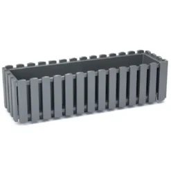 Prosperplast Plantenbak - kunststof - grijs - 58 x 18 x 16 cm