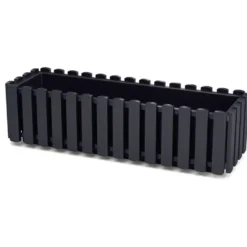 Prosperplast Plantenbak - kunststof - antraciet - 58 x 18 x 16 cm