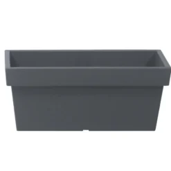 Prosperplast Plantenbak - kunststof - 79 x 35 x 33 cm - grijs