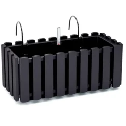 Prosperplast Plantenbak - kunststof - 38 cm - antraciet