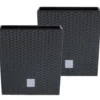Prosperplast Plantenbak Rato - antraciet - kunststof - 26 cm