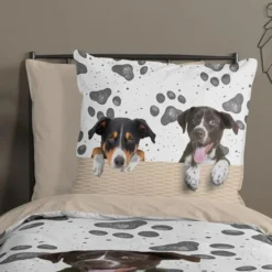 Pure dekbedovertrek hondje - 1 persoons 140x200/220 cm - Multi - Microvezel