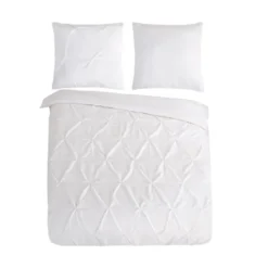 Pure Dekbedovertrek Luxe Chesterfield Wit-2-persoons (200 x 200/220 cm)