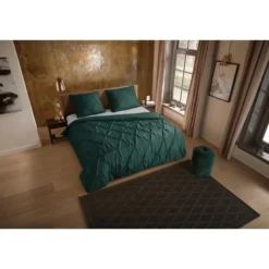 Pure Dekbedovertrek Luxe Chesterfield Groen-Lits-jumeaux (240 x 200/220 cm)
