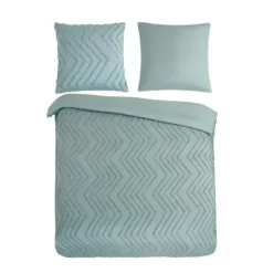 Pure Dekbedovertrek Luxe Groen-Lits-jumeaux (240 x 200/220 cm)