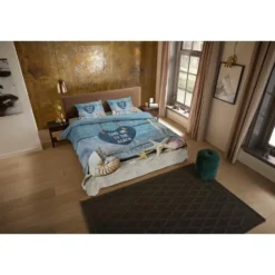 Pure dekbedovertrek strand/ zee - 2 persoons 200x200/220 cm - Multi - Microvezel
