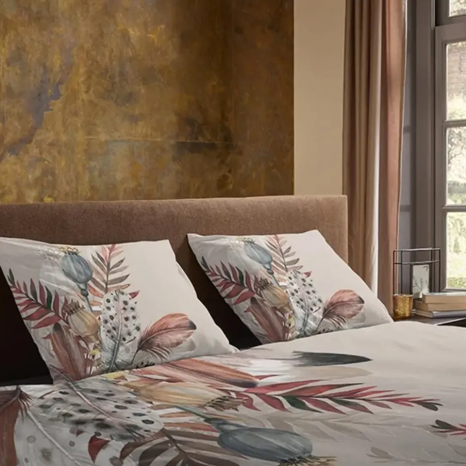 Pure dekbedovertrek veren - Lits jumeaux 240x200/220 cm - Taupe - Microvezel
