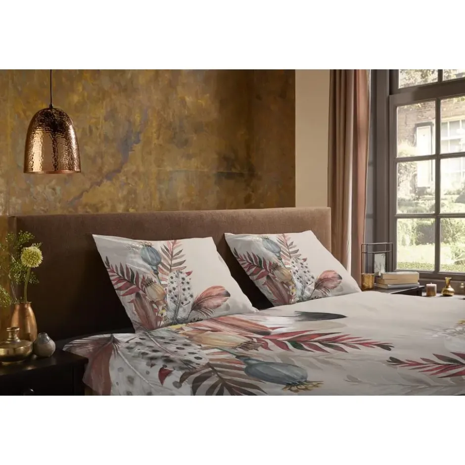 Pure dekbedovertrek veren - Lits jumeaux 240x200/220 cm - Taupe - Microvezel