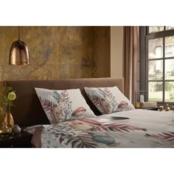 Pure dekbedovertrek veren - 1 persoons 140x200/220 cm - Taupe - Microvezel