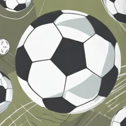 Pure dekbedovertrek voetballen - 1 persoons 140x200/220 cm - Groen - Microvezel