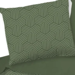 Pure Groningen Dekbedovertrek Groen-1-persoons (140 x 200/220 cm)