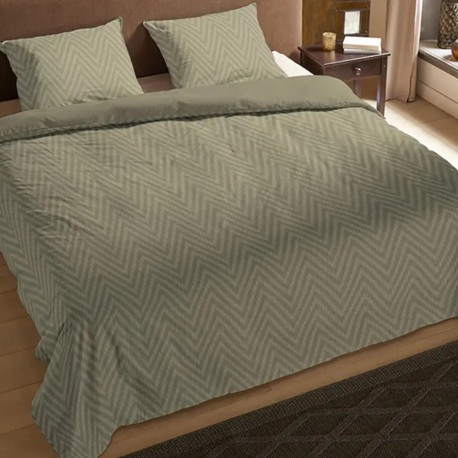 Pure Haarlem Dekbedovertrek Bruin-2-persoons (200 x 200/220 cm)