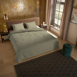 Pure Haarlem Dekbedovertrek Bruin-2-persoons (200 x 200/220 cm)