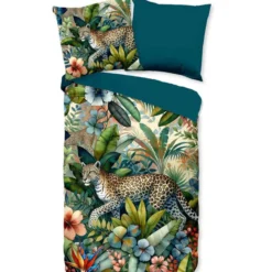 Pure Majestueuze Jaguar Dekbedovertrek Multi-1-persoons (140 x 200/220 cm)